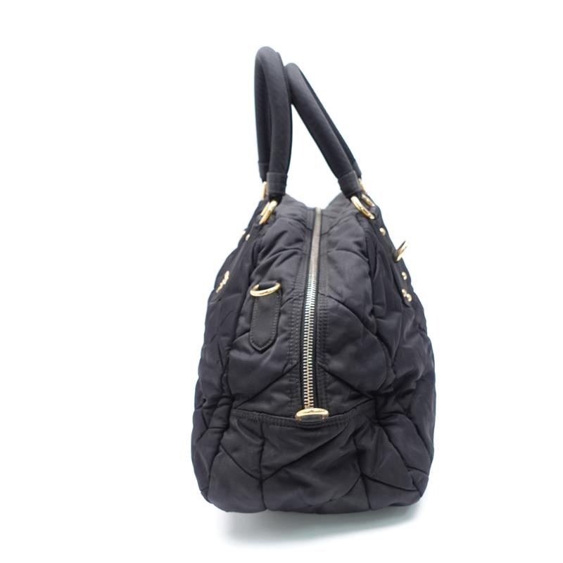 【DEAL】Prada Black Nylon Golden Hardware Handbag