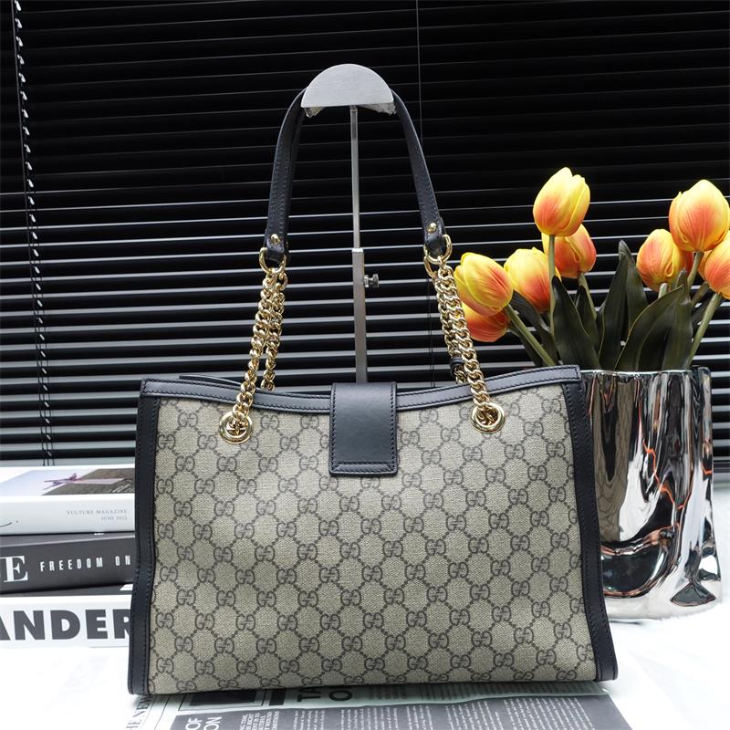 Pre-owned Gucci Padlock Beige Coated Canvas Tote