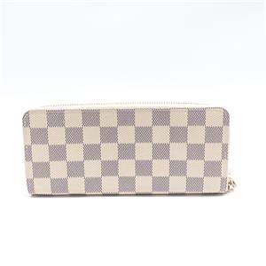 Louis Vuitton Clemence Damier Azur Canvas Long Zippy Wallet