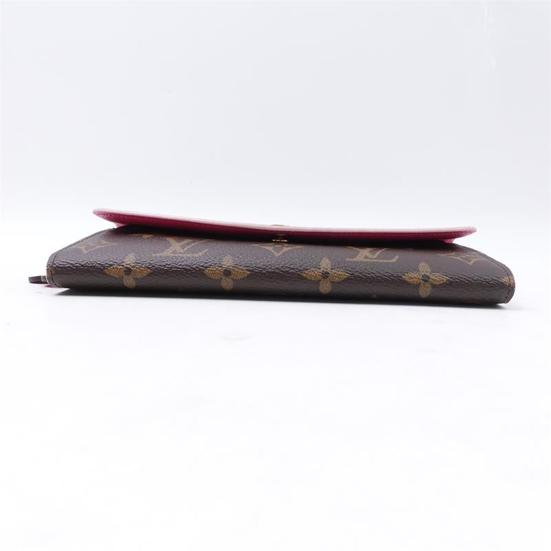 Pre-owned Louis Vuitton Brown Coated Canvas Long Wallet