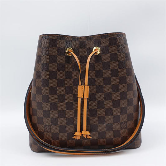 Pre-owned Louis Vuitton canvas Shoulder Bags Neonoe Damier Ebene Shoulder Bag-HZTT