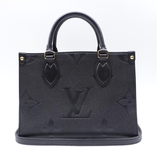 【Deal】Louis Vuitton Onthego Black Leather Tote - TS