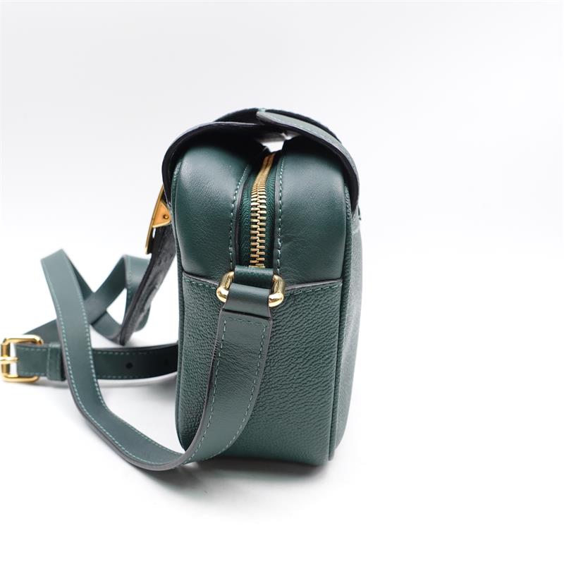 【DEAL】Burberry The Buckle Green Calfskin Cross Body Bag