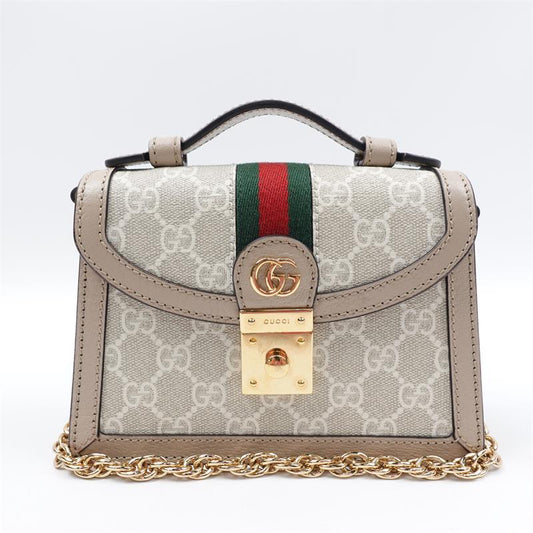【deal】Pre-owned Gucci GG Supreme Coated Canvas Shoulder Bag-HZ