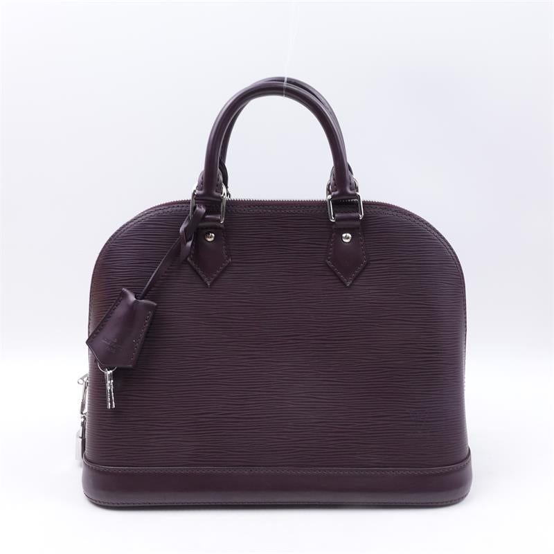 Pre-owned Louis Vuitton Alam Purple Epi Leather Handle Bag