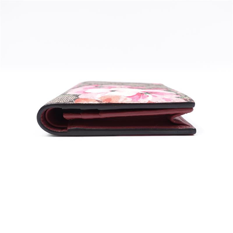 【DEAL】Pre-owned Gucci GG Bloom Pink Coated Canvas Short Wallet