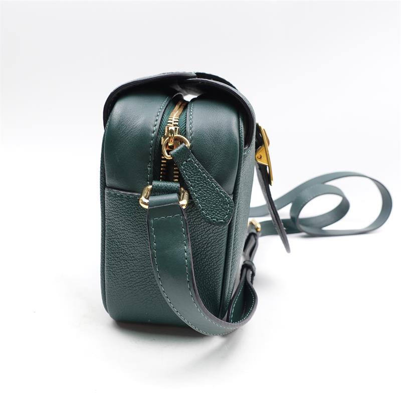 【DEAL】Burberry The Buckle Green Calfskin Cross Body Bag