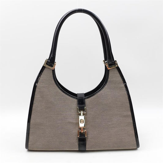 【Deal】Gucci Gray Canvas Hobo Bag