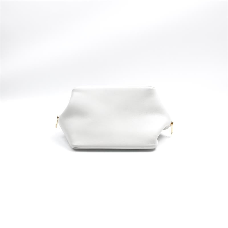 Pre-owned Celine White Calfskin Shoulder Bag-HZ