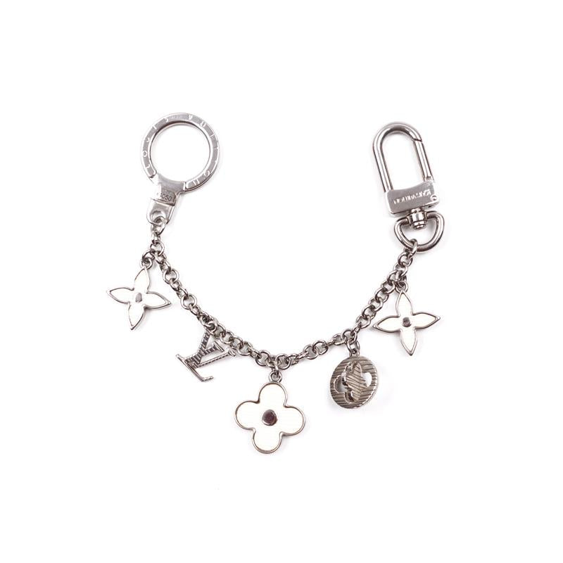 Pre-owned Louis Vuitton White Epi Charm