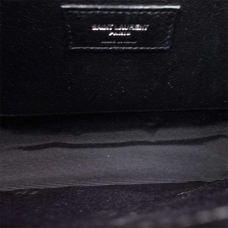 【Deal】Saint Laurent Envelope Medium Black Leather Shoulder Bag