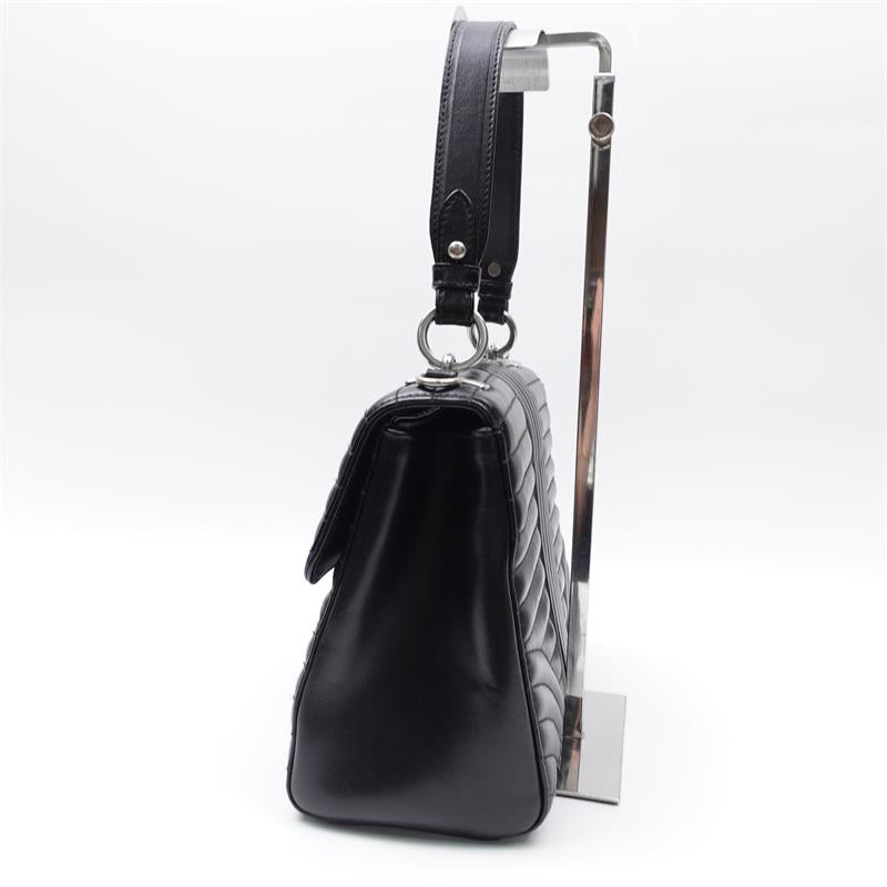 Prada Diagramme Black Calfskin Crossbody