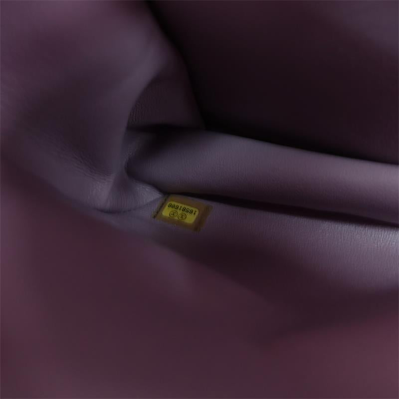 Pre-owned Chanel Jumbo Light Purple Lambskin Shoulder Bag - TS