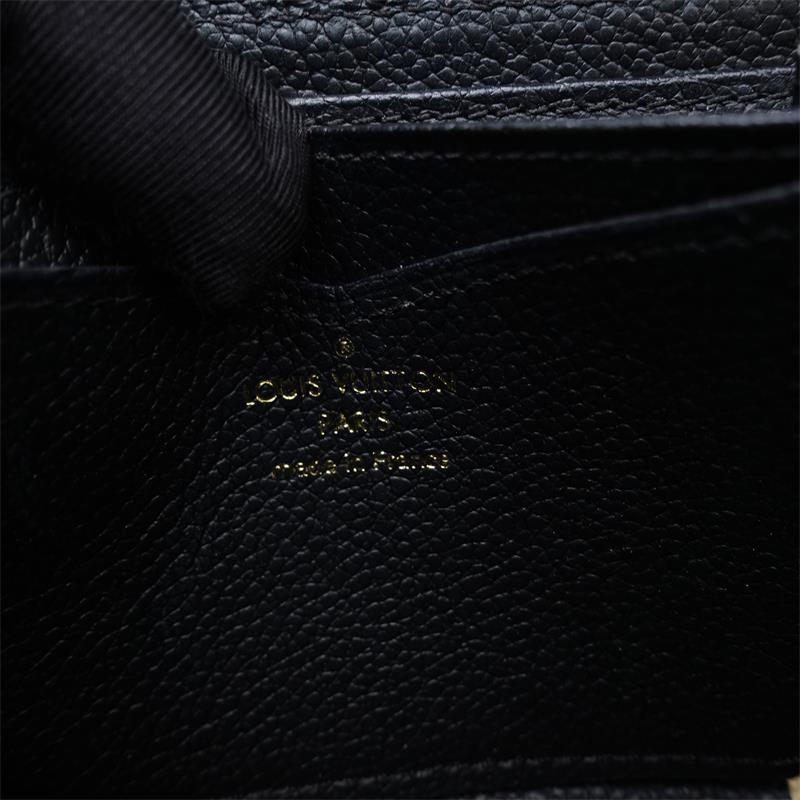 【DEAL】Pre-owned Louis Vuitton Portefeuille Black Calfskin Short Wallet