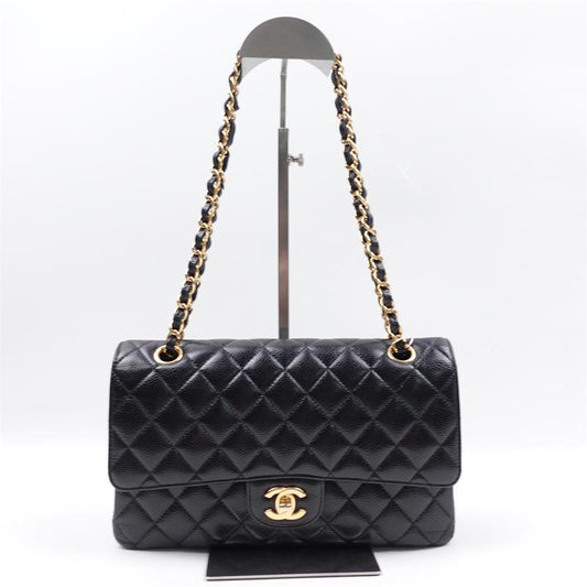 Pre-owned Chanel CF Black Calfskin Shoulder Bag