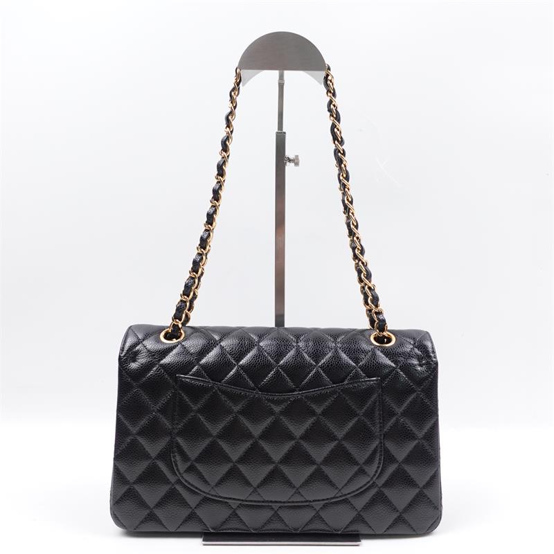 Pre-owned Chanel CF Black Calfskin Shoulder Bag