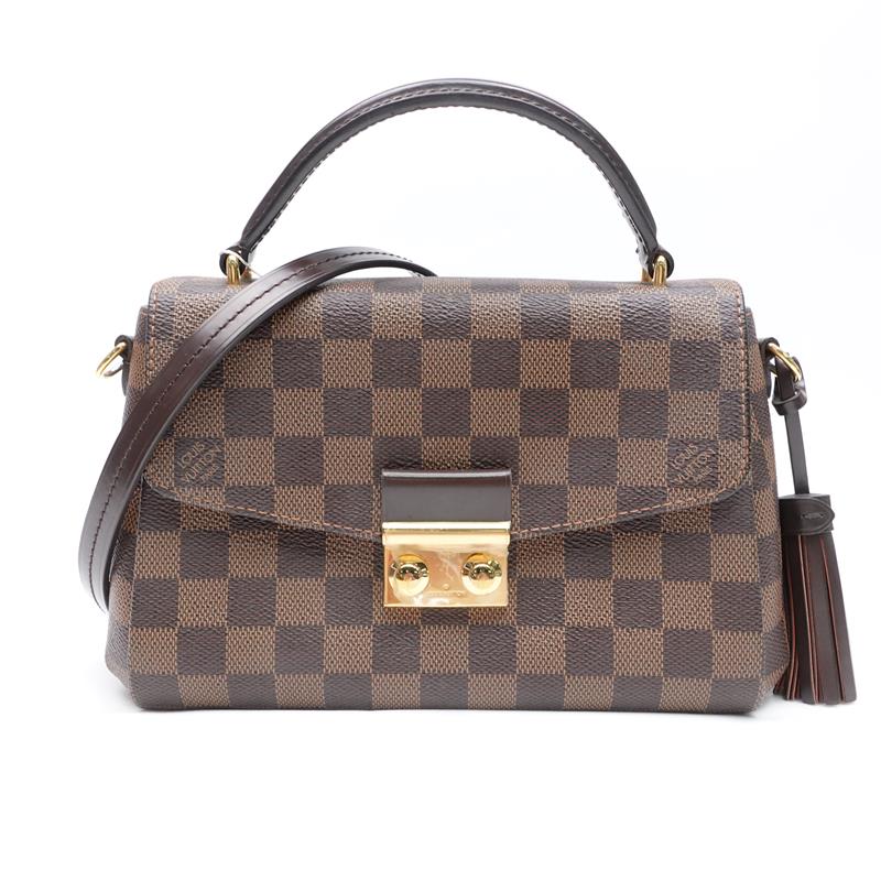 Pre-owned Louis Vuitton Croisette Damier Eben Coated Canvas Shoulder Bag