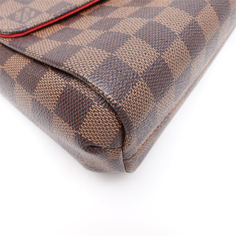 Pre-owned Louis Vuitton Croisette Damier Eben Coated Canvas Shoulder Bag