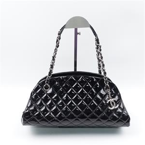 Pre-owned CHANEL Vernis Tote Bags Bowling Black Tote-HZTT