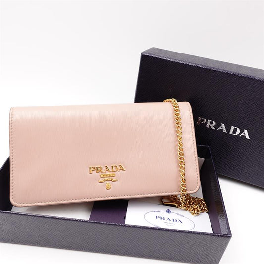 Pre-owned Prada Pink Epi Calfskin Shoulder Bag