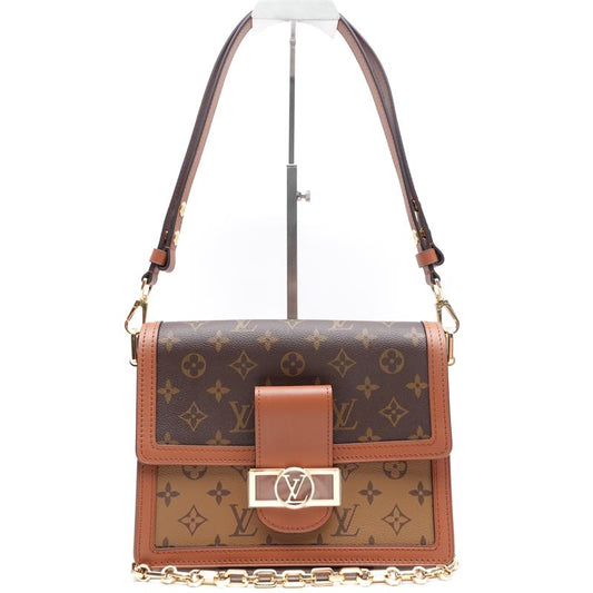 Pre-owned Louis Vuitton Brown Dauphine Coated Canvas Shoulder Bag-HZ