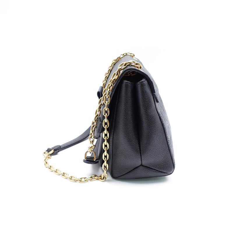 Pre-owned Louis Vuitton Vavin Black Calfskin Shoulder Bag