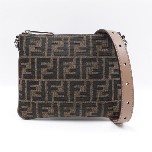 Pre-owned Fendi Brown Canvas Shoulder Bag