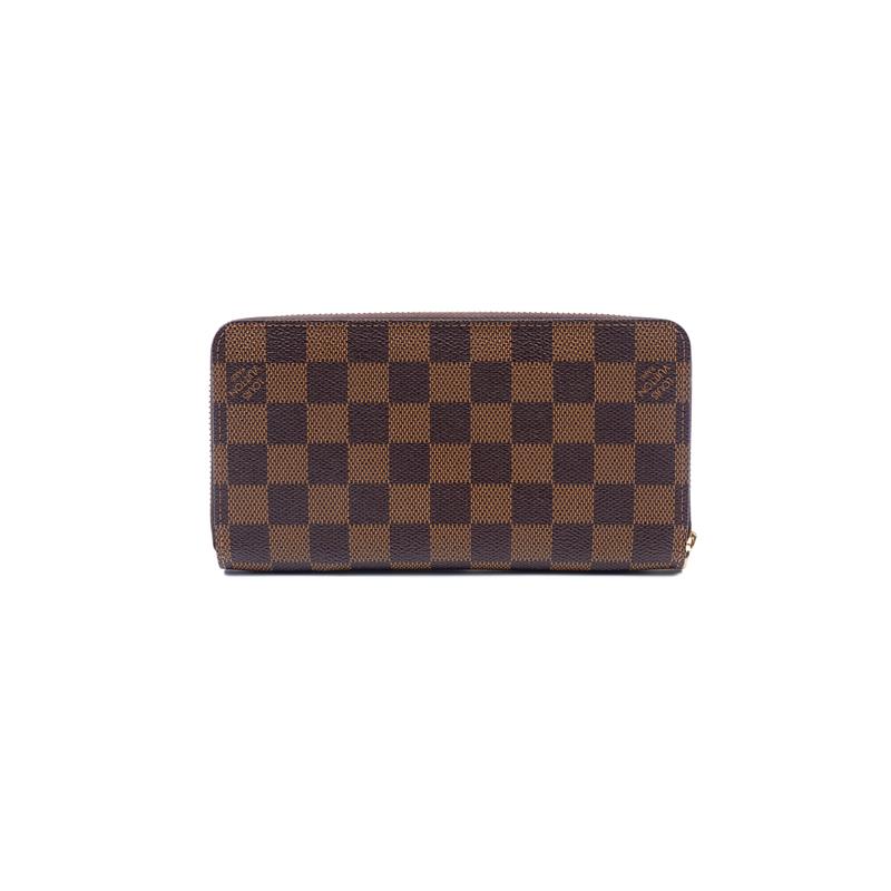 Pre-owned Louis Vuitton Monogram Damier Ebene Long Zippy Wallet