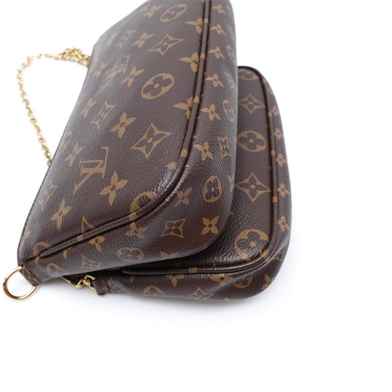 Pre-owned Louis Vuitton MULTI POCHETTE ACCESSORIES Coated Canvas Shoulder Bag