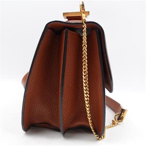 Valentino Vsling Brown Calfskin Shoulder Bag - HZ
