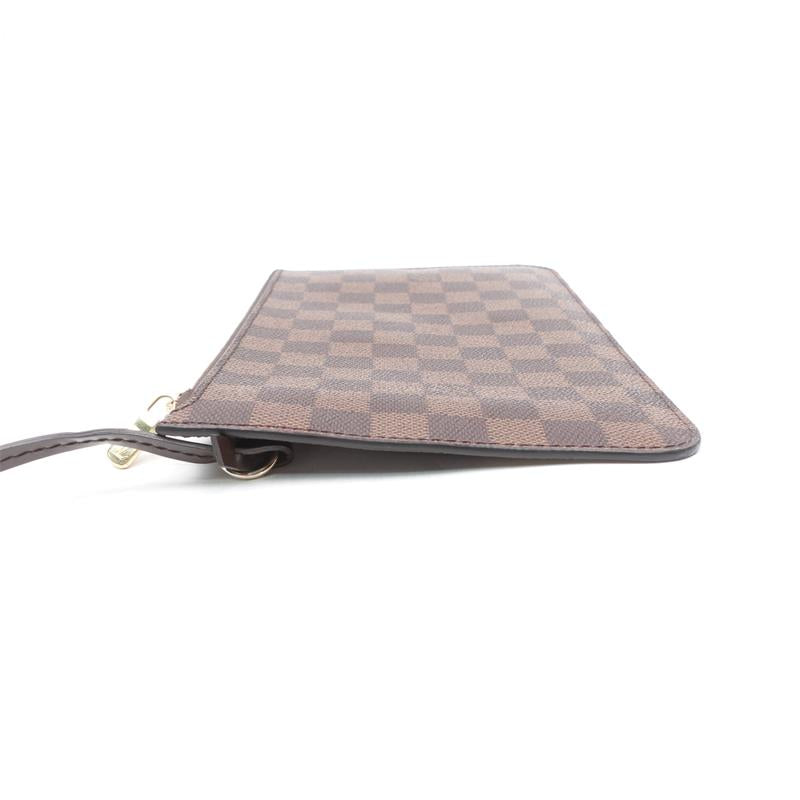 Pre-owned Louis Vuitton Damier Ebene Canvas Neverfull Pouch