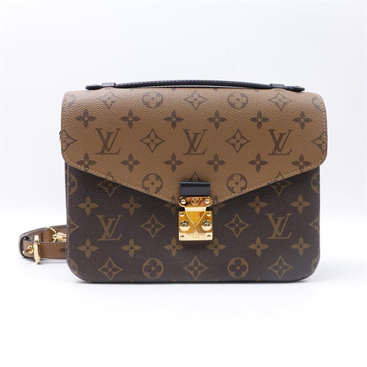 Pre-owned Louis Vuitton Metis Reverse Monogram Coated Canvas Shoulder Bag