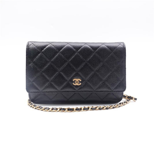 Pre-owned Chanel Black Calfskin Shoulder Bag-HZ