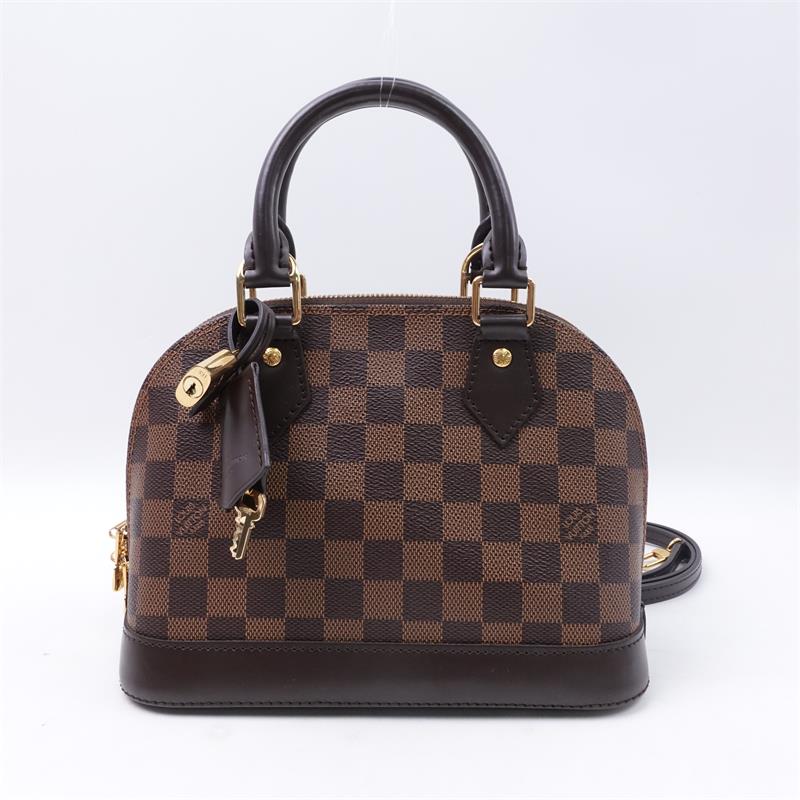 Pre-owned Louis Vuitton Alam BB Damier Eben Coated Canvas Shoulder Bag