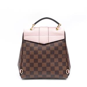 【DEAL】Pre-owned Louis Vuitton Coated Canvas Backpacks Clapton Damier Ebene/Pink Backpack-HZTT