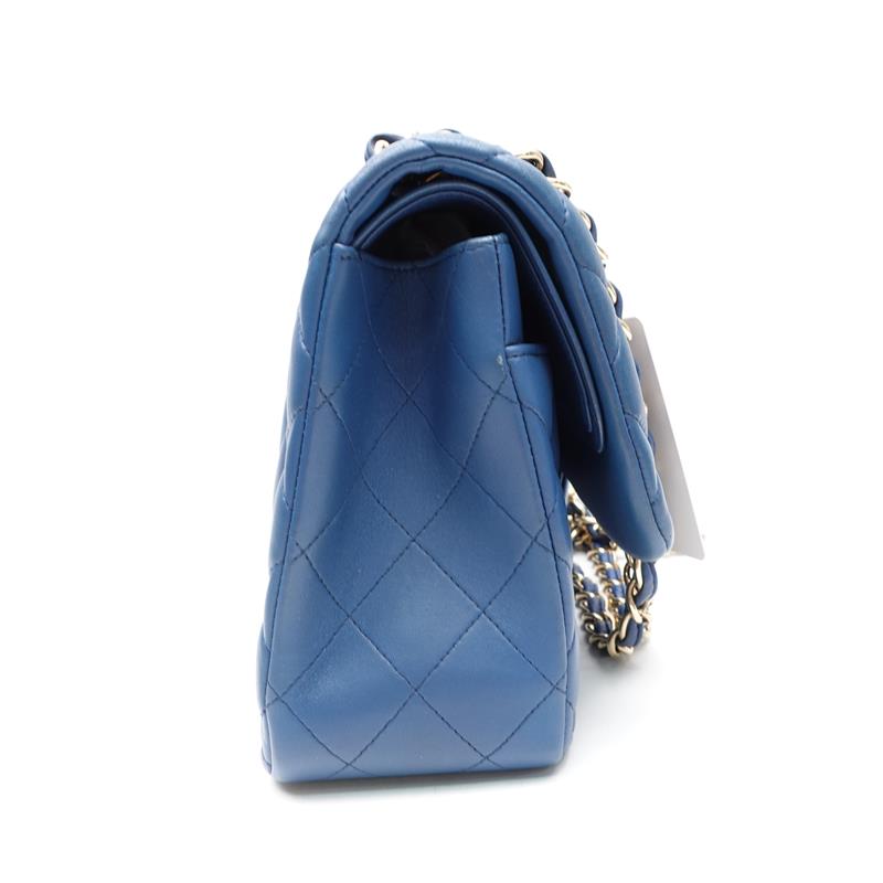 【DEAL】Chanel Jumbo Blue Lambskin Shoulder Bag-TS