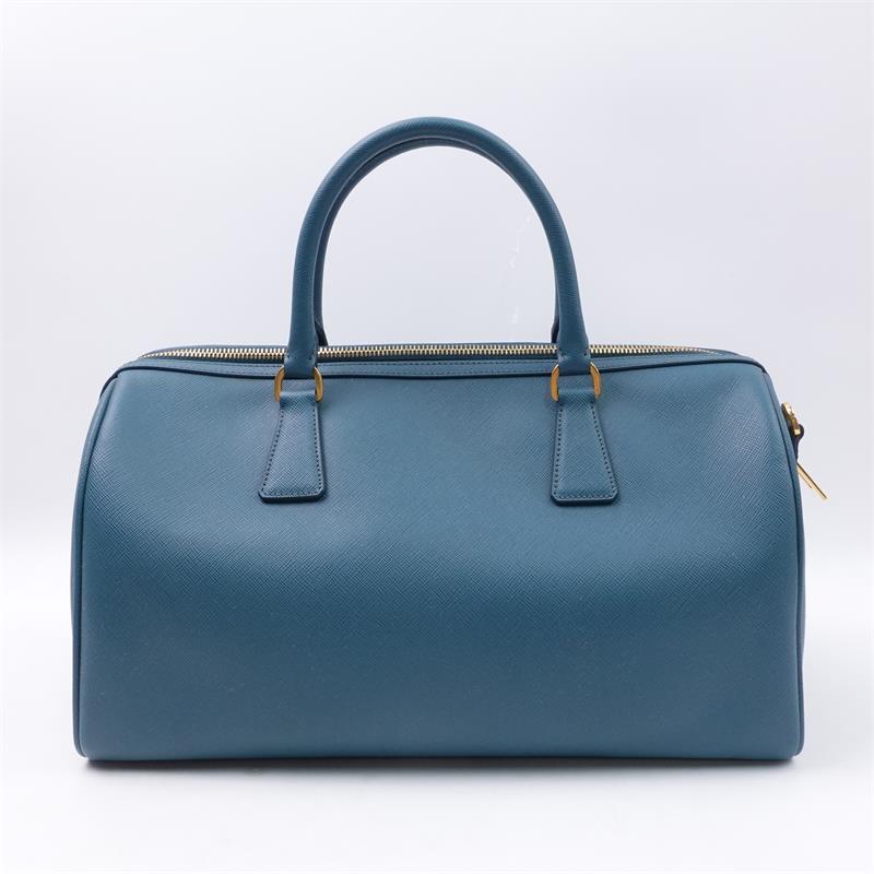 【DEAL】Pre-owned Prada Teal Saffiano Shoulder Bag