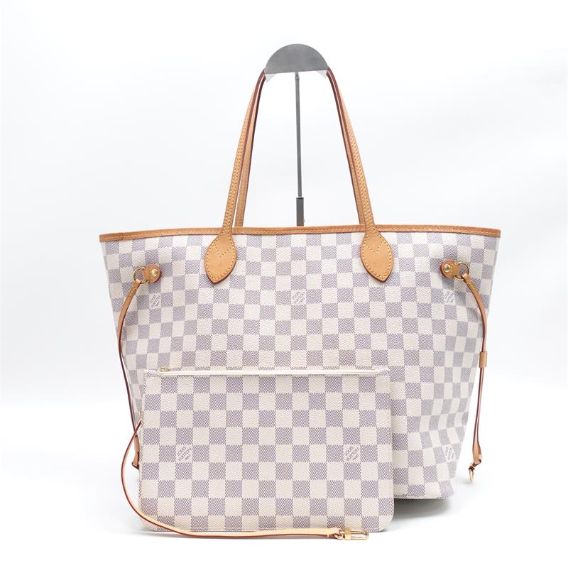 Louis Vuitton Neverfull Damier Azur Coated Canvas Tote MM-TS