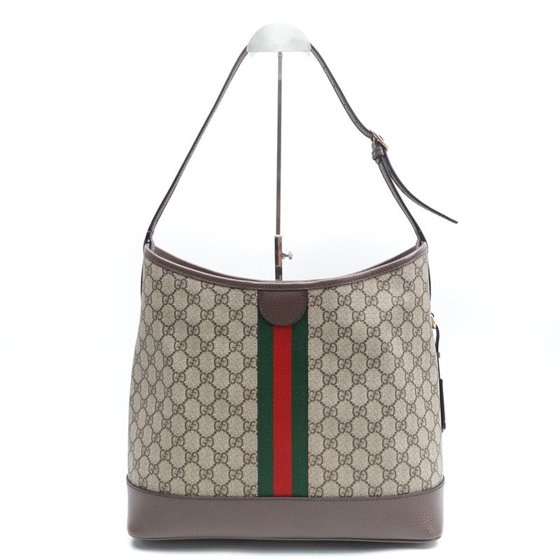 Pre-owned Gucci Ophidia Coated Canvas Shoulder Bag - HZ