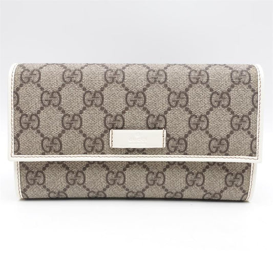 Pre-owned Gucci Beige Coated Canvas Wallet-HZ