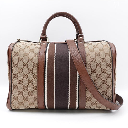 Gucci GG Canvas Boston Handbag