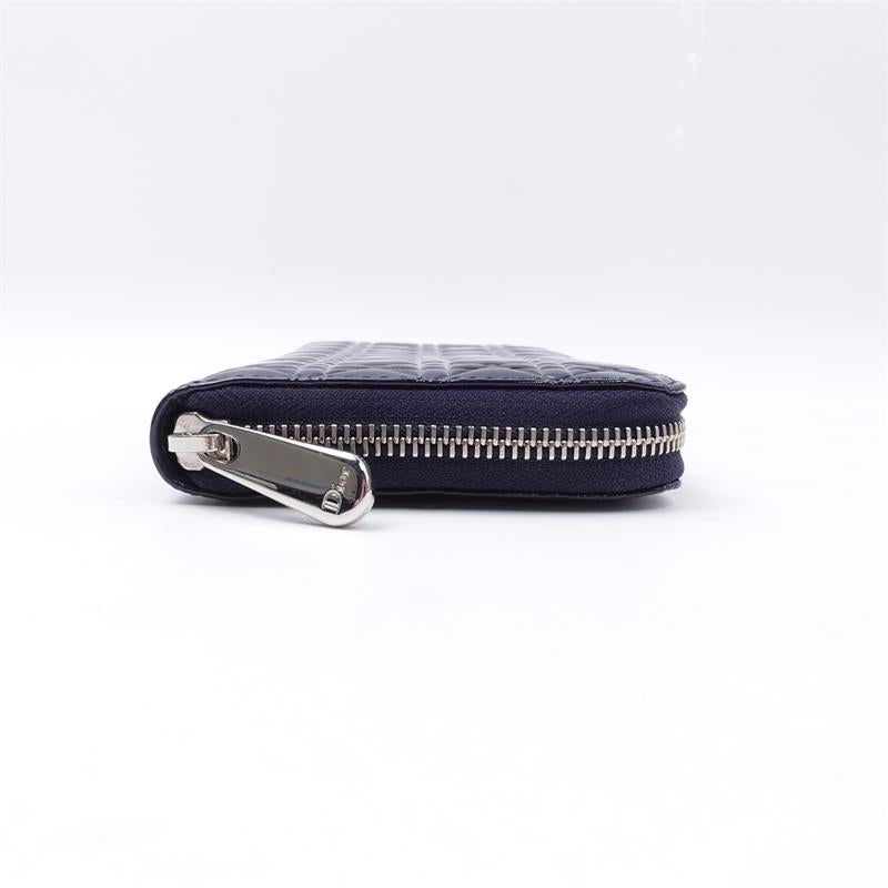 Pre-owned Dior Black Vernis Long Zippy Wallet