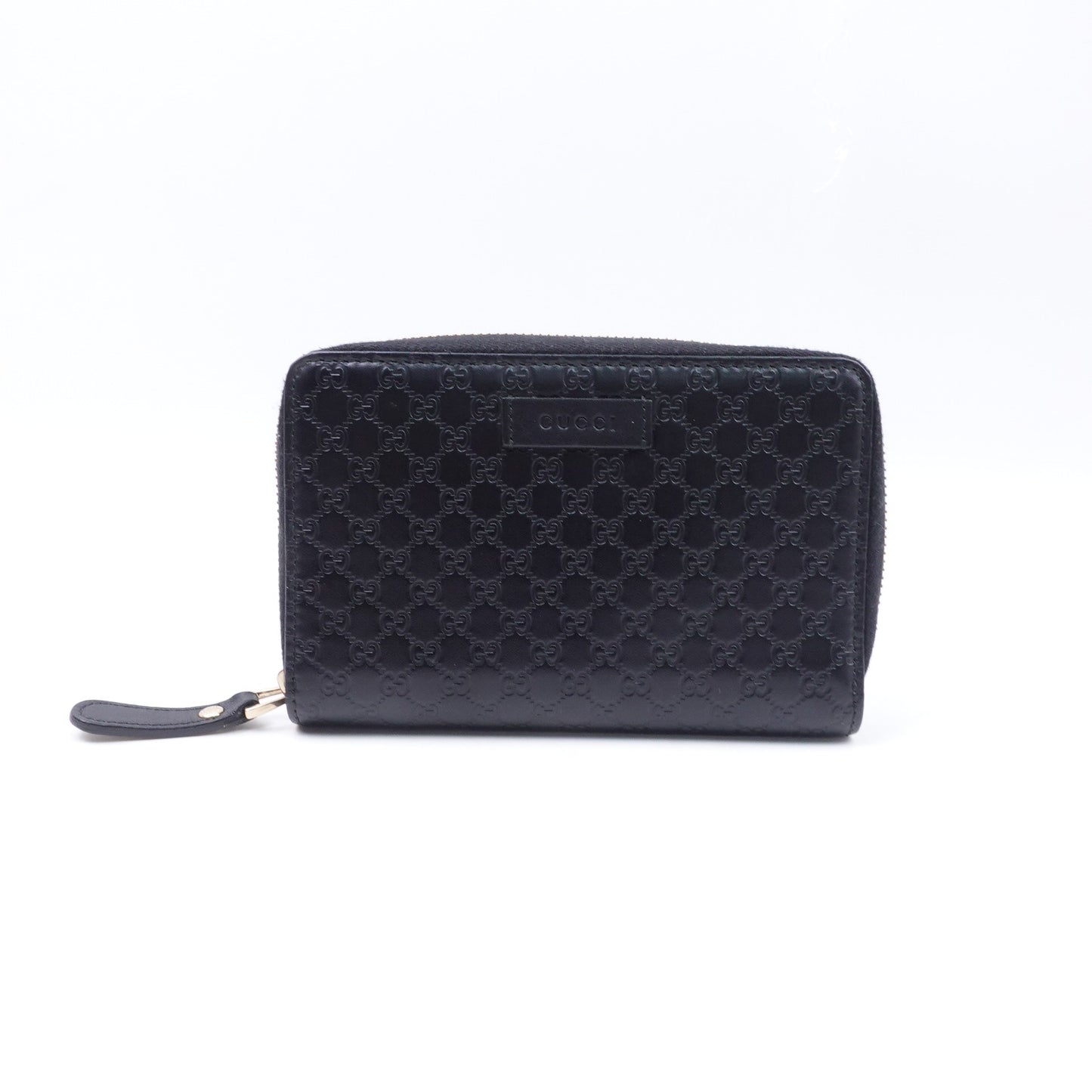 Pre-owned Gucci GG Black Calfskin Wallet