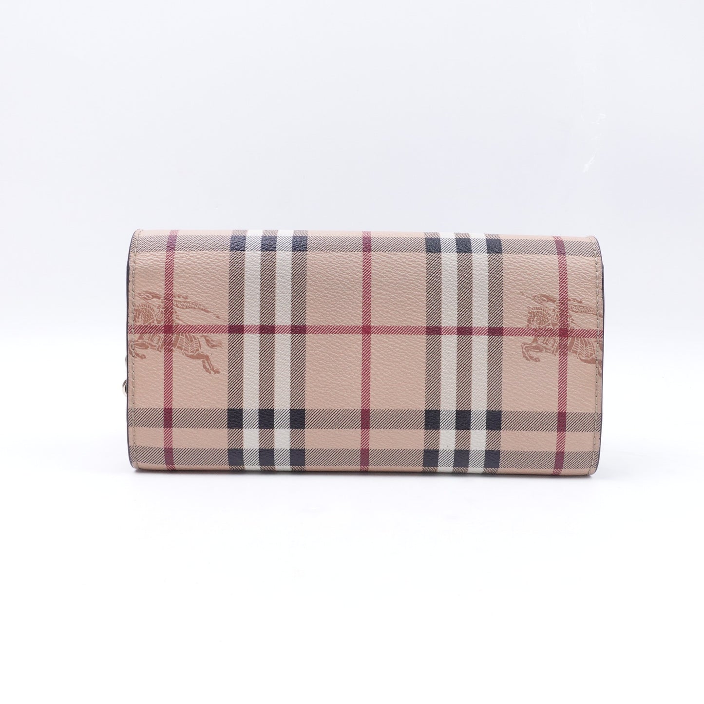 【DEAL】Pre-owned Burberry Vintage Woc Plaid Coated Canvas Crossbody Bag