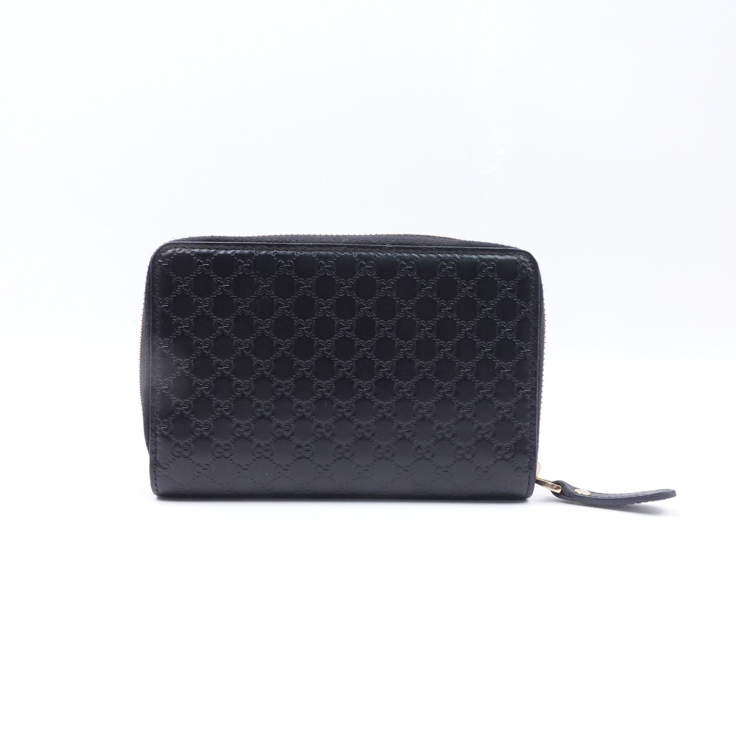 Pre-owned Gucci GG Black Calfskin Wallet