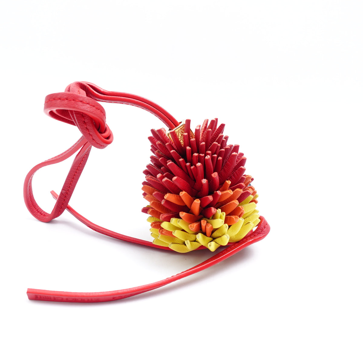 Pre-Owned Loewe Red Leather Bag Charm T10384493