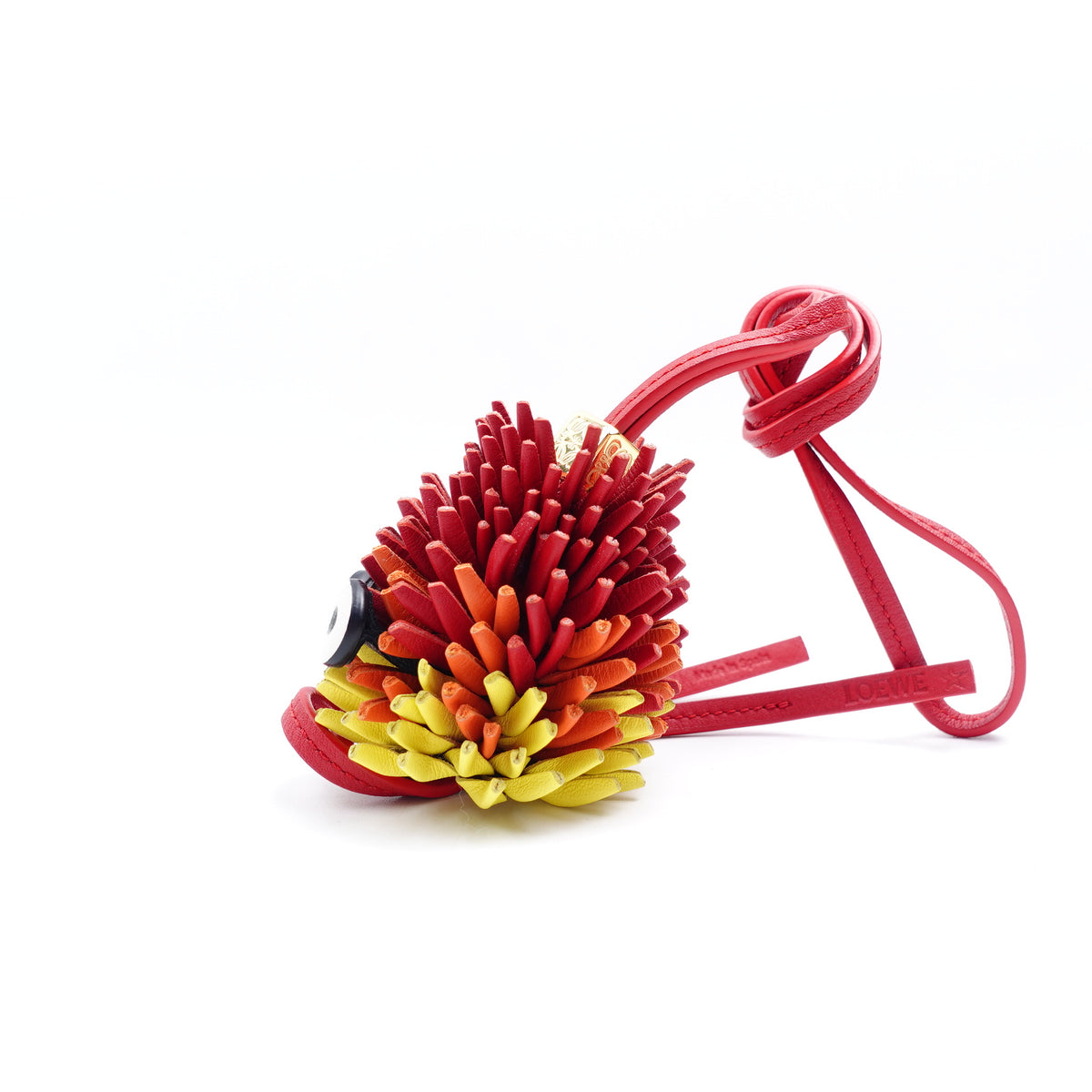 Pre-Owned Loewe Red Leather Bag Charm T10384493