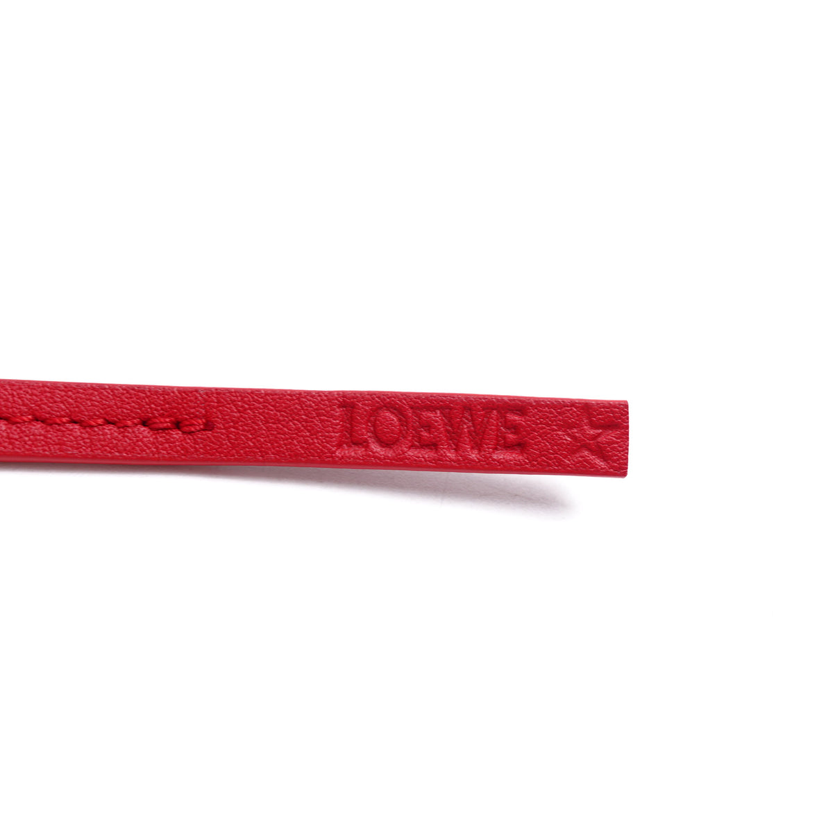 Pre-Owned Loewe Red Leather Bag Charm T10384493