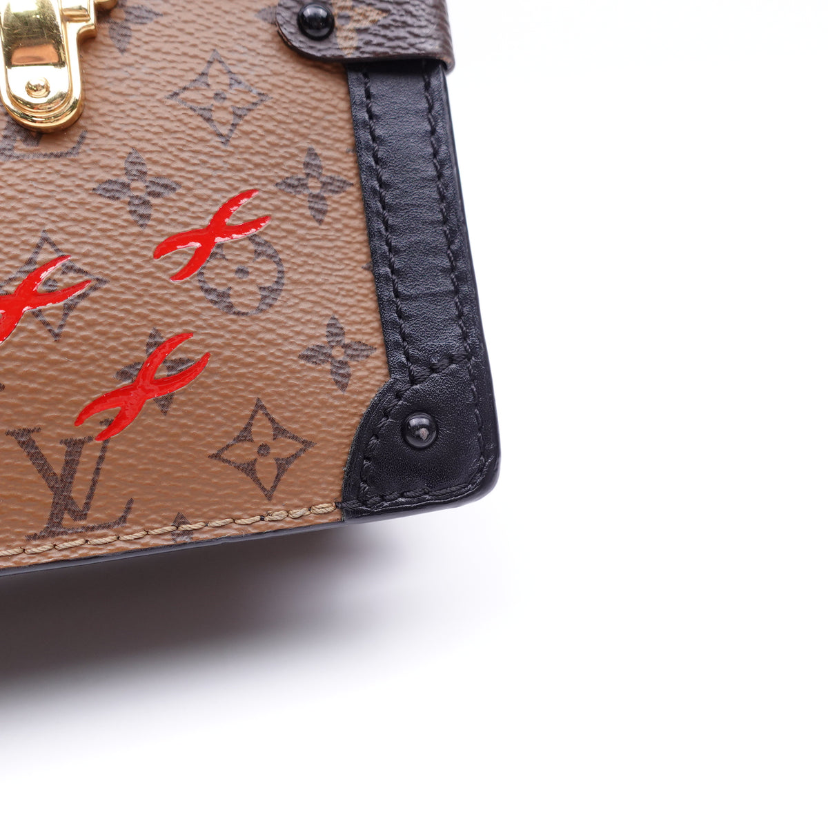 Pre-Owned Louis Vuitton Trunk Clutch Brown Monogram Canvas Shoulder Bag T10399734