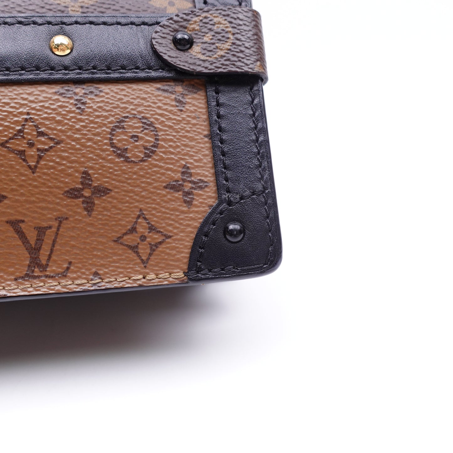 Pre-Owned Louis Vuitton Trunk Clutch Brown Monogram Canvas Shoulder Bag T10399734